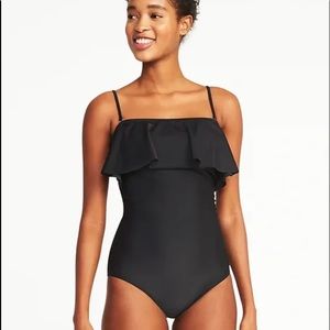 Old Navy Black One Piece Staple Swimsuit